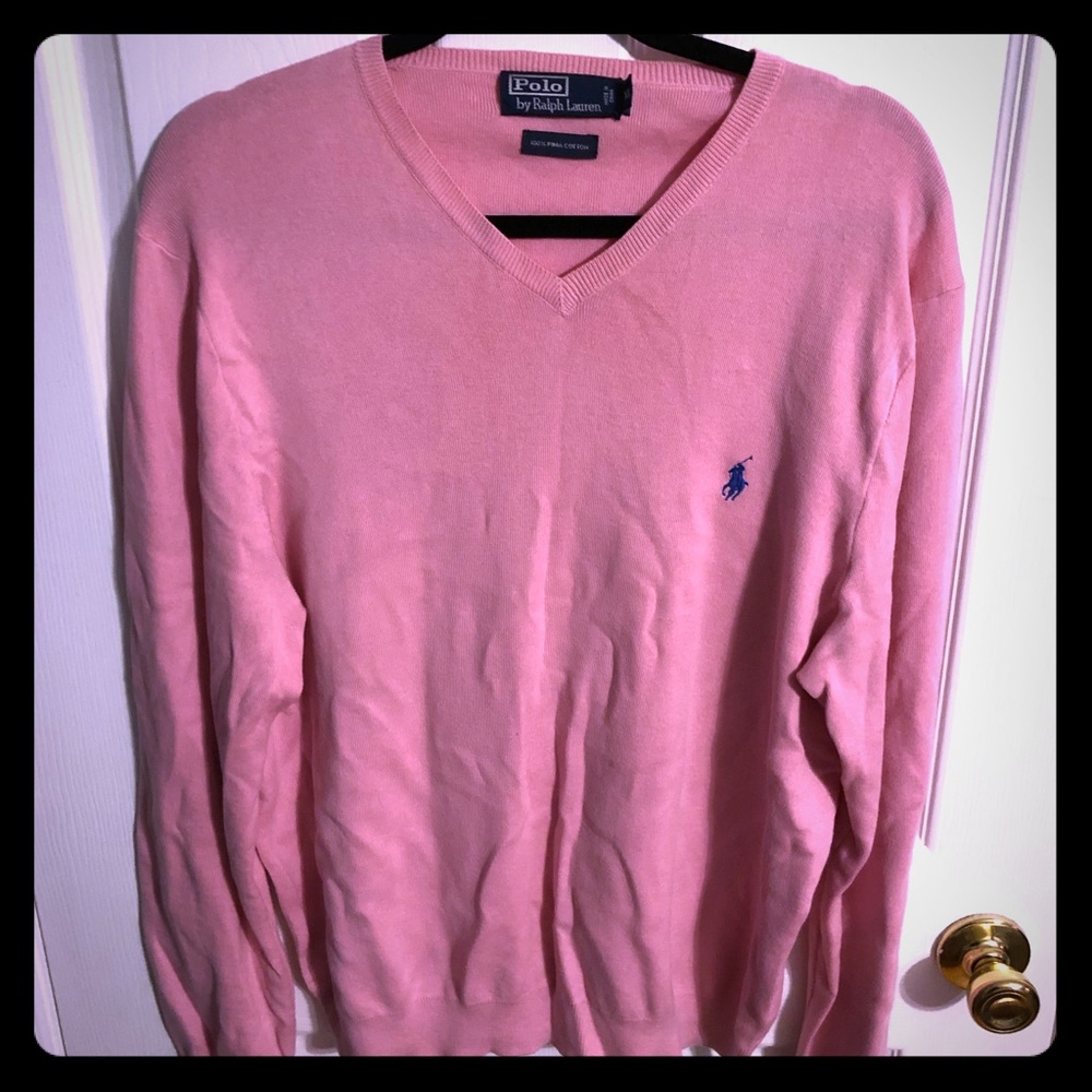 Polo Ralph Lauren XL Pima cotton v neck sweater